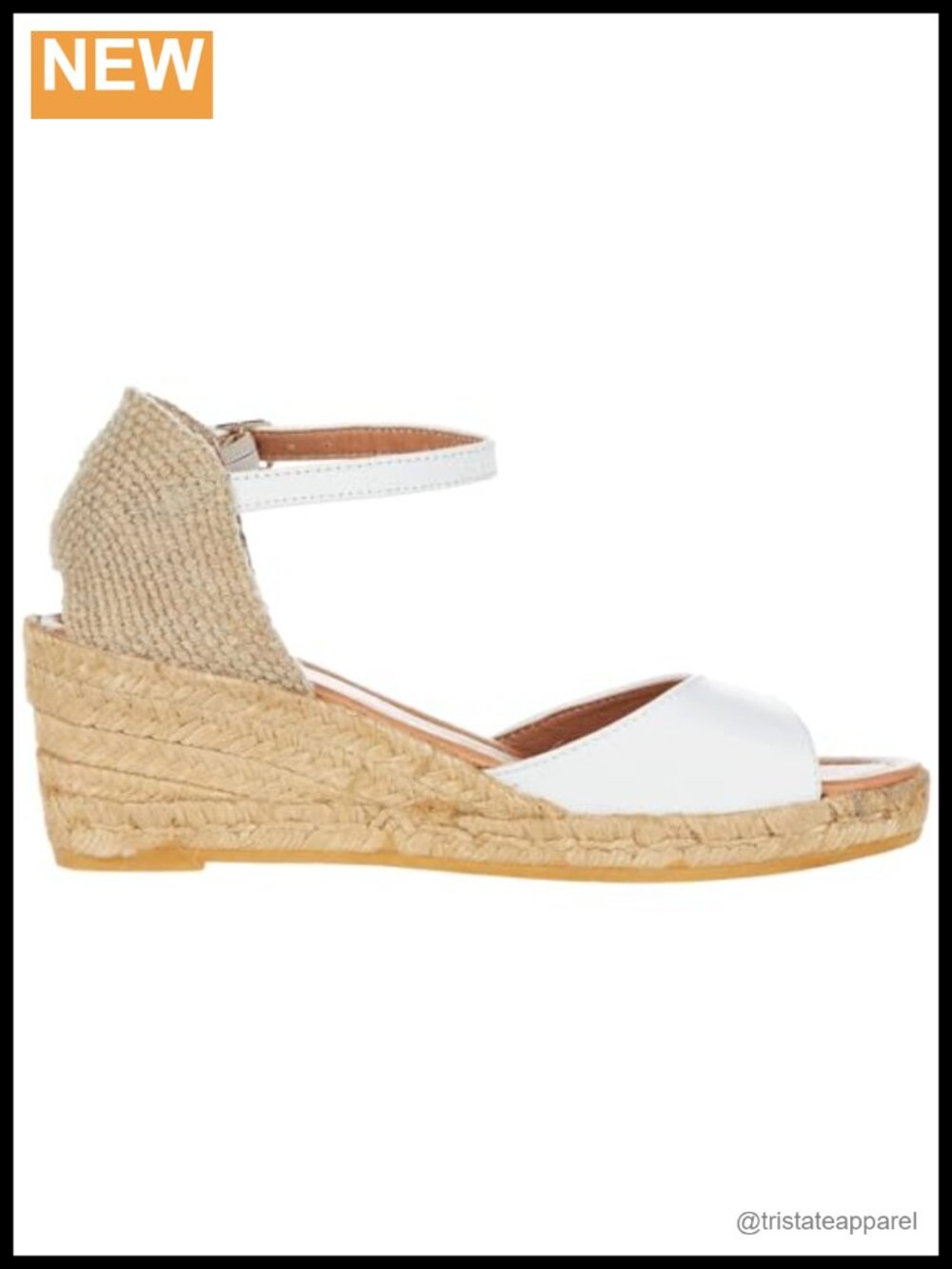 Handcrafted Leather Espadrille Wedge Sandal Made in Spain - Picture 5 of 6